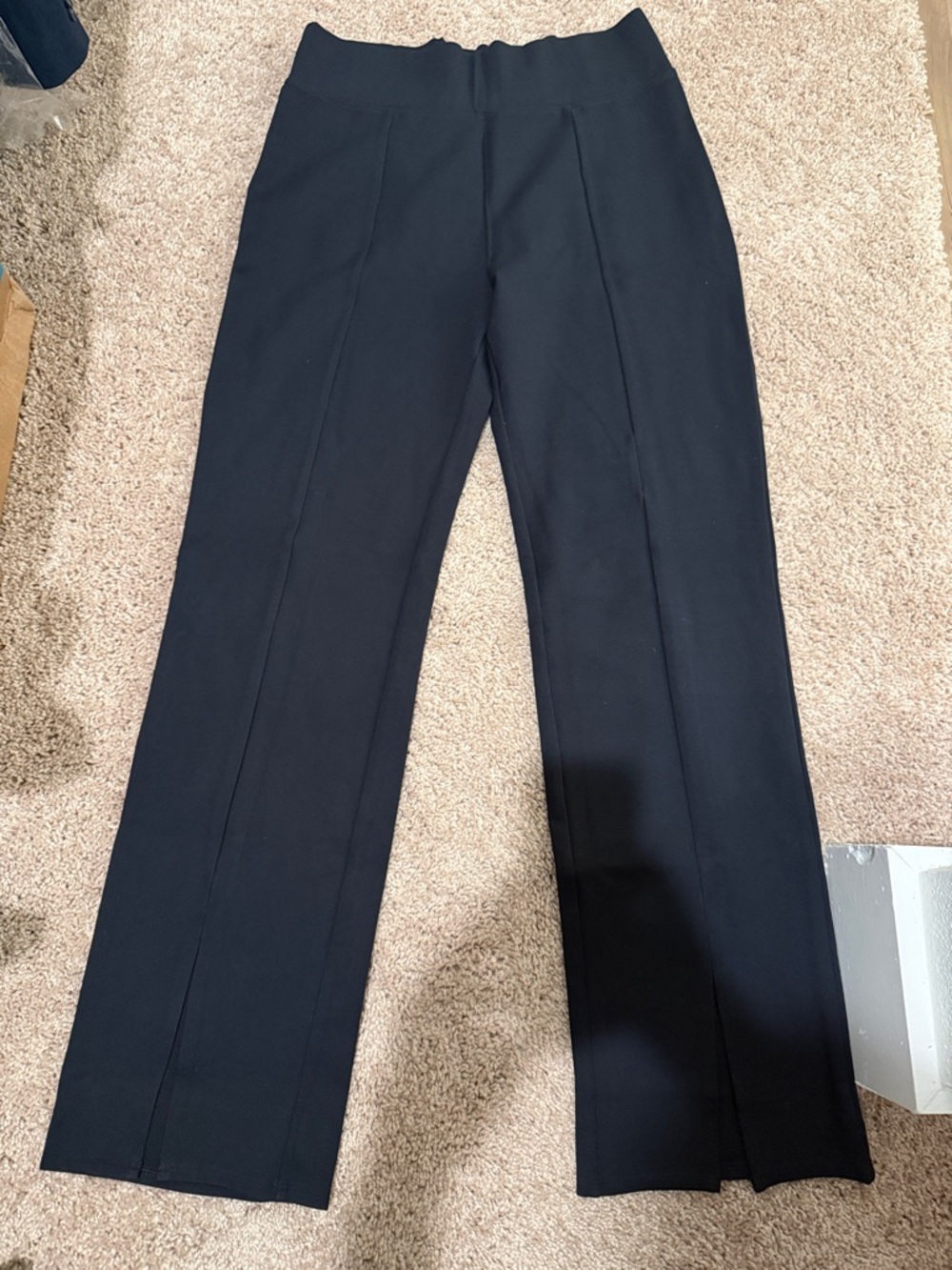 Abercrombie & Fitch Black Performance Leggings with Logo Waistband